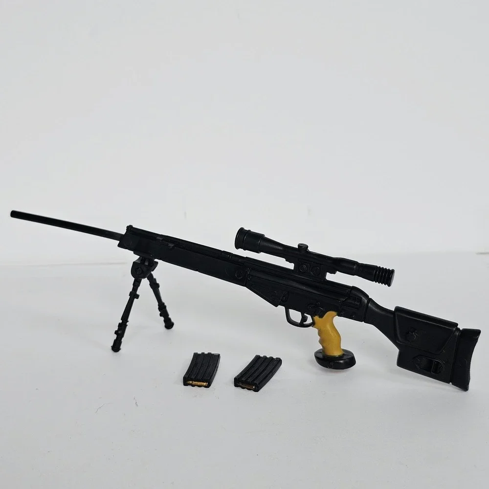 G.I. JOE Ultimate Soldier HK PSG1 Sniper Rifle w/ 2 Clips & Tripod w/Scope‎ 1346